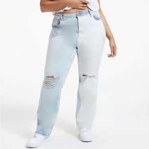 Good American Two Toned Jeans